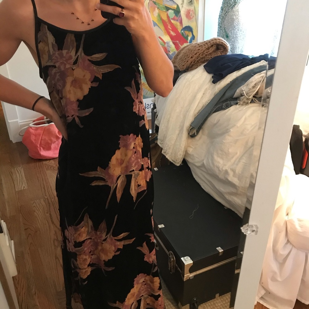 Velvet maxi dress